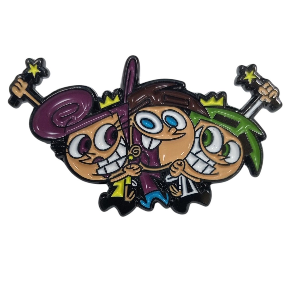 Nickelodeon The Fairly OddParents Wander, Timmy & Cosmo Character Enamel Pin